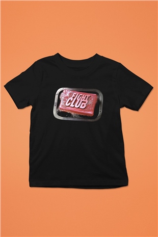 Fight Club (Tyler Durden) Baskılı Unisex Siyah Çocuk Tişört - Tshirt