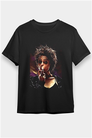 Fight Club (Tyler Durden) Baskılı Unisex Siyah Tişört - Tshirt