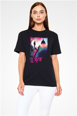 Fight Club (Tyler Durden) Baskılı Unisex Siyah Tişört - Tshirt