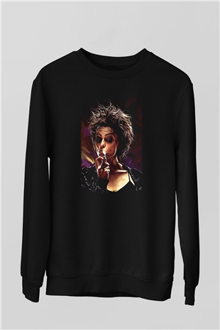 Fight Club (Tyler Durden) Baskılı Unisex Siyah Sweatshirt