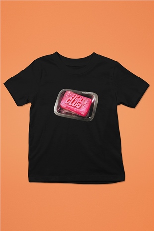 Fight Club (Tyler Durden) Baskılı Unisex Siyah Çocuk Tişört - Tshirt