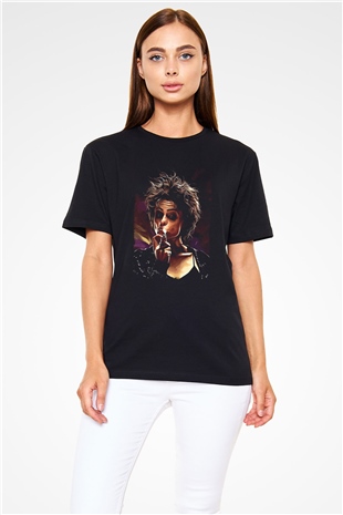 Fight Club (Tyler Durden) Baskılı Unisex Siyah Tişört - Tshirt