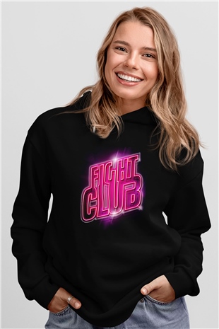 Fight Club (Tyler Durden) Baskılı Unisex Siyah Hoodie