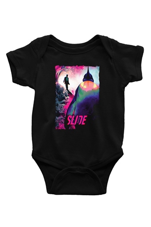 Fight Club (Tyler Durden) Baskılı Unisex Siyah Bebek Body - Zıbın