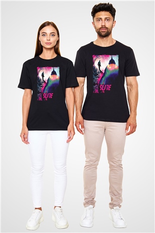 Fight Club (Tyler Durden) Baskılı Unisex Siyah Tişört - Tshirt