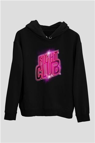 Fight Club (Tyler Durden) Baskılı Unisex Siyah Hoodie
