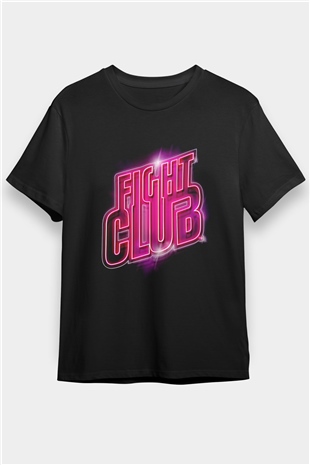 Fight Club (Tyler Durden) Baskılı Unisex Siyah Tişört - Tshirt