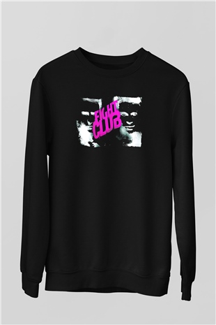 Fight Club (Tyler Durden) Baskılı Unisex Siyah Sweatshirt