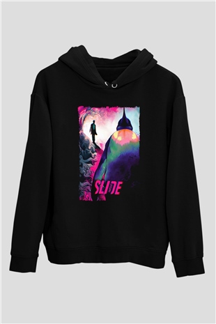 Fight Club (Tyler Durden) Baskılı Unisex Siyah Hoodie