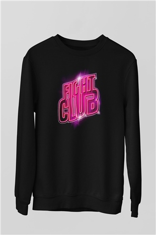 Fight Club (Tyler Durden) Baskılı Unisex Siyah Sweatshirt