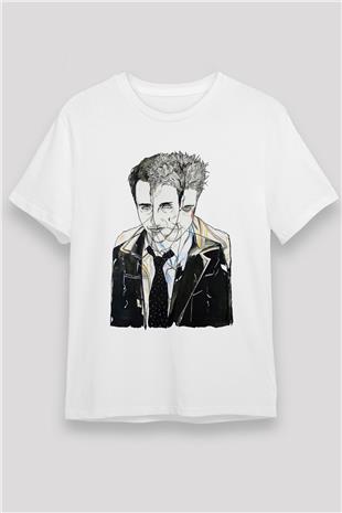 Fight Club (Tyler Durden) Unisex Baskılı Beyaz Tişört - Tshirt