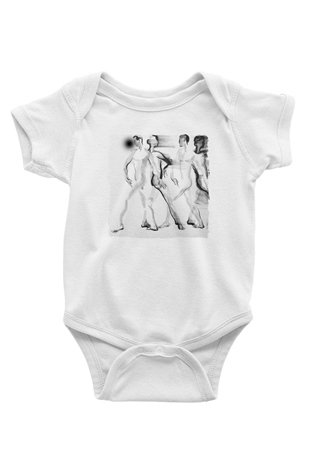 Figür Beyaz Bebek Body - Zıbın