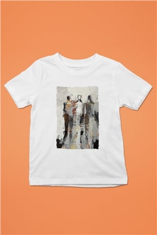 Figür Beyaz Unisex Çocuk Tişört