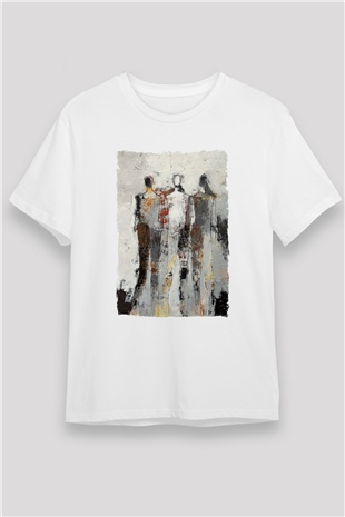 Figür Beyaz Unisex Tişört T-Shirt - TişörtFabrikası