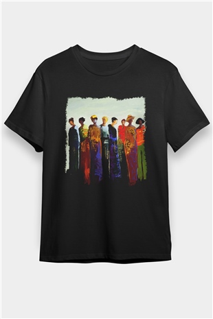 Figür Siyah Unisex Tişört T-Shirt - TişörtFabrikası