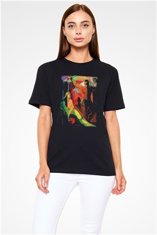 Figür Siyah Unisex Tişört T-Shirt - TişörtFabrikası