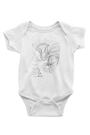 Fil Beyaz Bebek Body - Zıbın