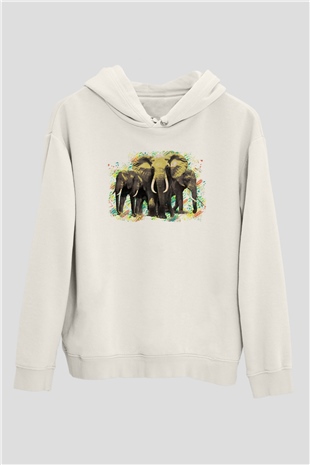 Fil Beyaz Unisex Hoodie
