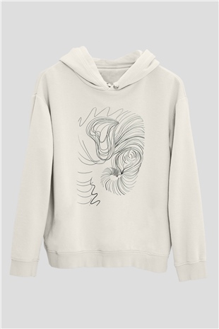 Fil Beyaz Unisex Hoodie