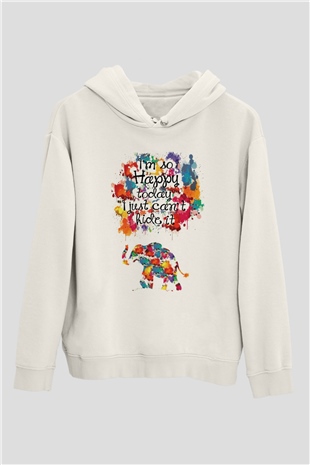 Fil Beyaz Unisex Hoodie