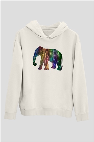 Fil Beyaz Unisex Hoodie