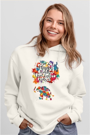 Fil Beyaz Unisex Hoodie