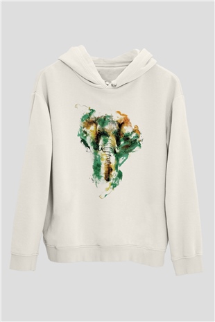 Fil Beyaz Unisex Hoodie