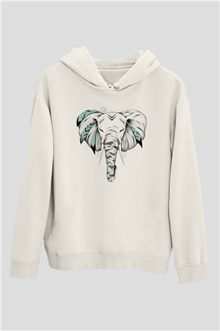 Fil Beyaz Unisex Hoodie