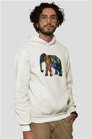 Fil Beyaz Unisex Hoodie