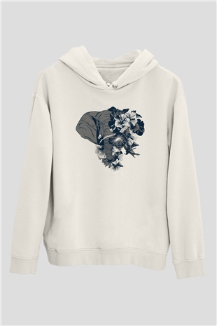 Fil Beyaz Unisex Hoodie