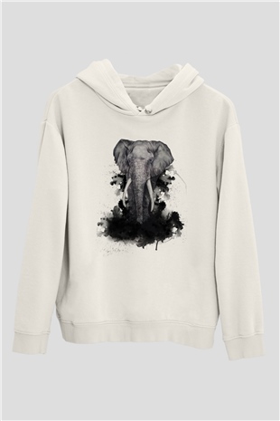Fil Beyaz Unisex Hoodie