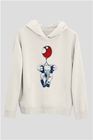 Fil Beyaz Unisex Hoodie