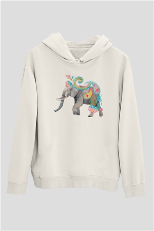 Fil Beyaz Unisex Hoodie