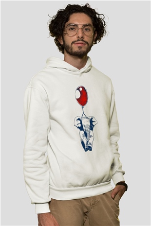 Fil Beyaz Unisex Hoodie