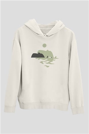 Fil Beyaz Unisex Hoodie