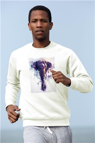 Fil Beyaz Unisex Sweatshirt