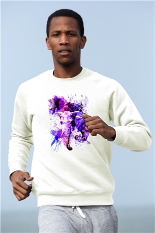Fil Beyaz Unisex Sweatshirt