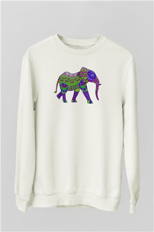 Fil Beyaz Unisex Sweatshirt