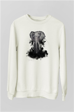 Fil Beyaz Unisex Sweatshirt