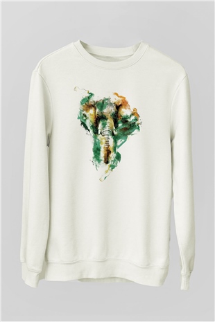 Fil Beyaz Unisex Sweatshirt