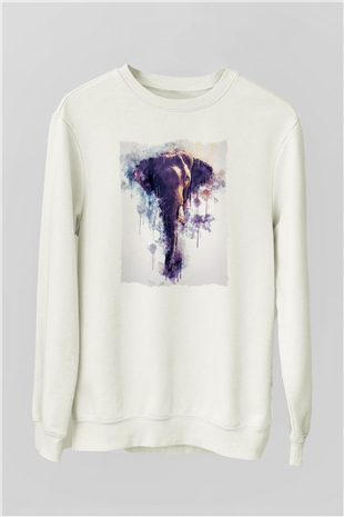 Fil Beyaz Unisex Sweatshirt