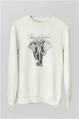 Fil Beyaz Unisex Sweatshirt