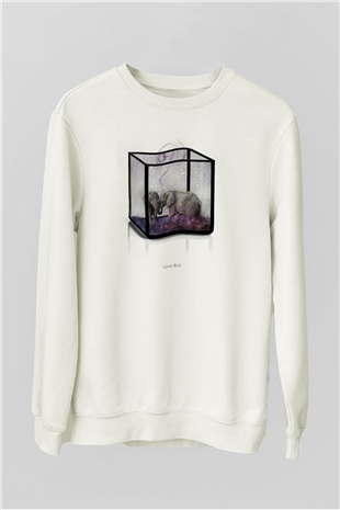 Fil Beyaz Unisex Sweatshirt