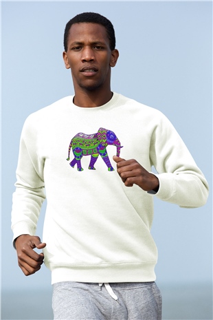 Fil Beyaz Unisex Sweatshirt