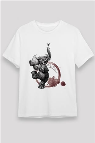 Fil Beyaz Unisex Tişört T-Shirt - TişörtFabrikası