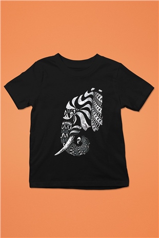 Fil Siyah Unisex Çocuk Tişört
