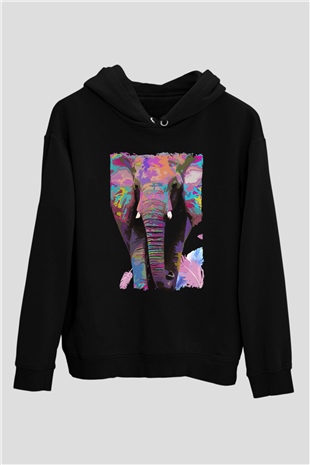 Fil Siyah Unisex Hoodie
