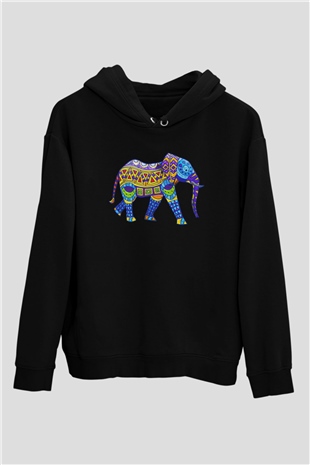 Fil Siyah Unisex Hoodie