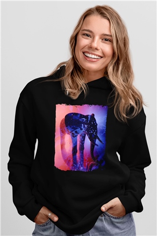Fil Siyah Unisex Hoodie