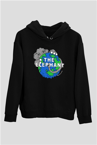 Fil Siyah Unisex Hoodie